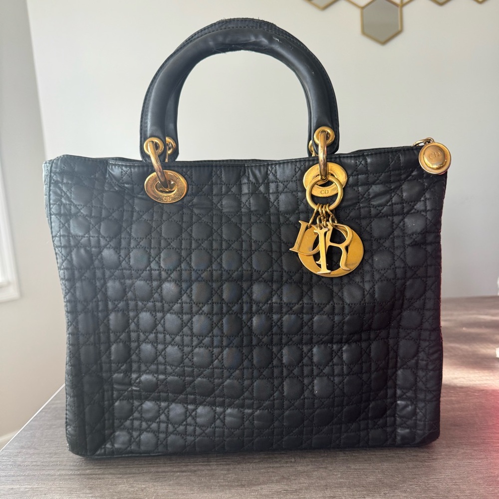 Dior ✨ Cannage Black Tote 🖤
